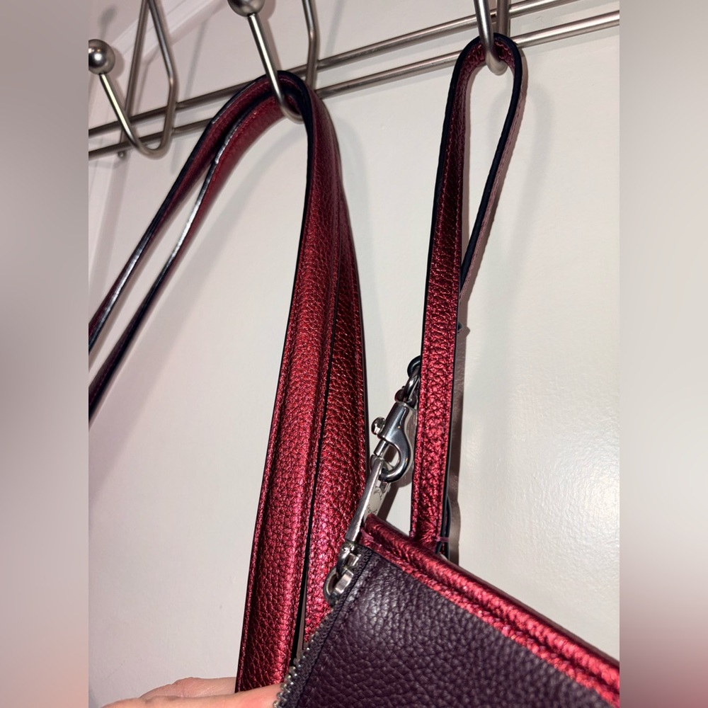 ✨ Coach Metallic Raspberry Day Tote & Matching Pouch Set ✨ C0869 - Picture 10 of 14